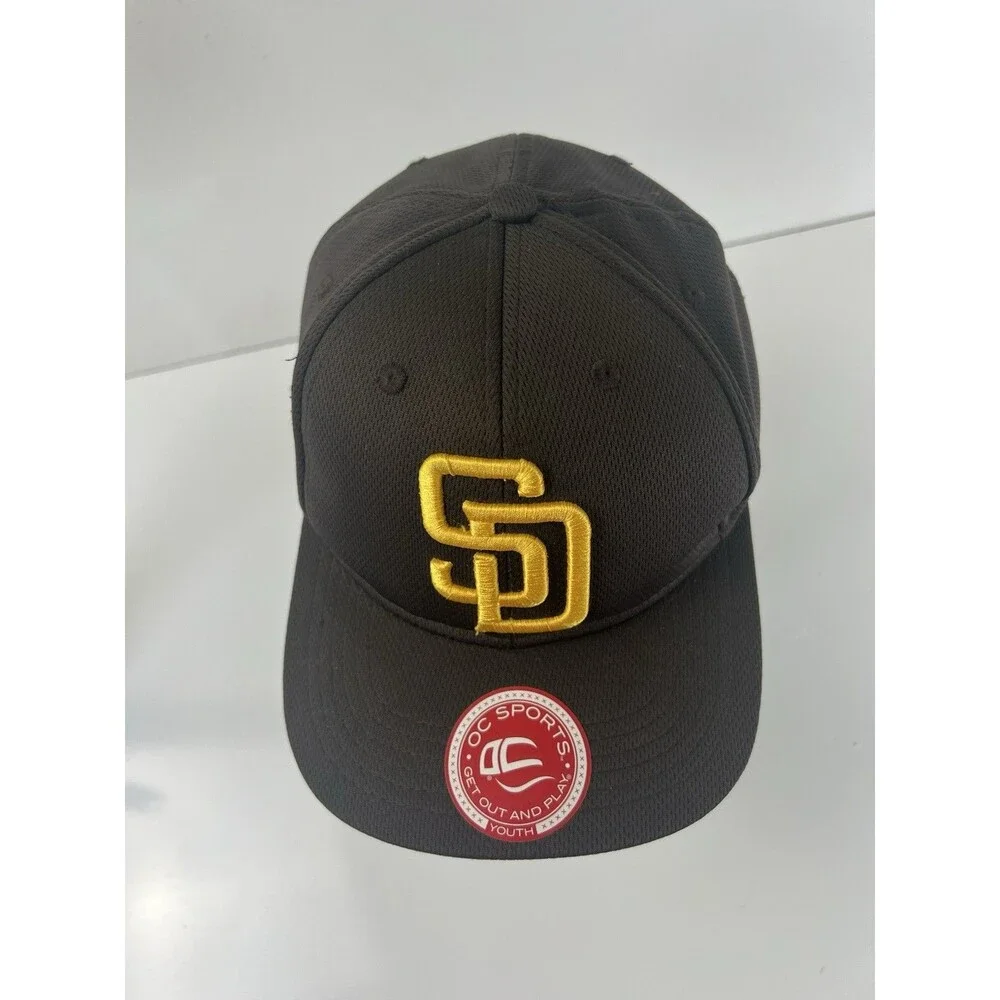 OC Sports San Diego Padres Brown Yellow MLB Cap One Size Adjustable Baseball